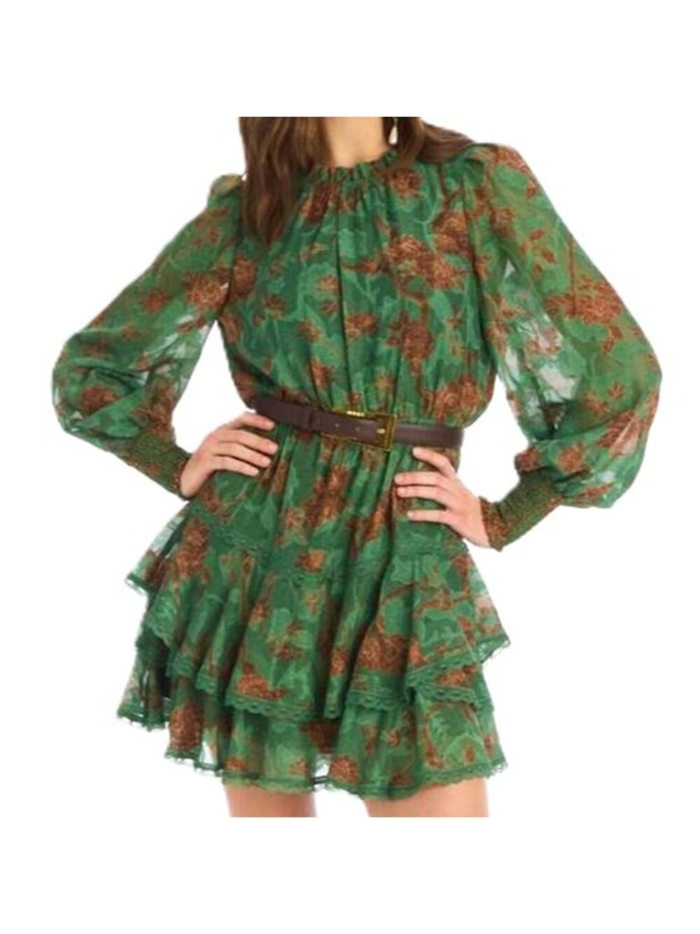 Allison New York Carter Mini Dress in Forest Florals Size Extra Small New